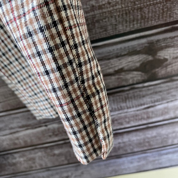 Talbots Women's Chatham Ankle Pants Size 14 Plaid Side-Zipper Slits - Picture 4 of 10